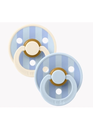 Bibs Colour 2 Pack Block, Baby Blue Dusty Blue mix