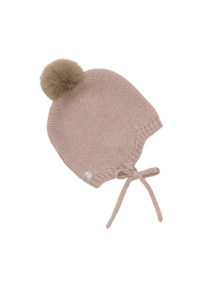 HUTTELIHUT Bonnet Wool Knit w. Pompom