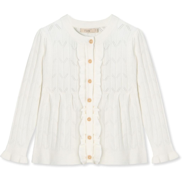 Fliink Synny Cardigan, Hvit