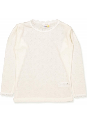 Joha, Offwhite ull/silke LS t-skjorte