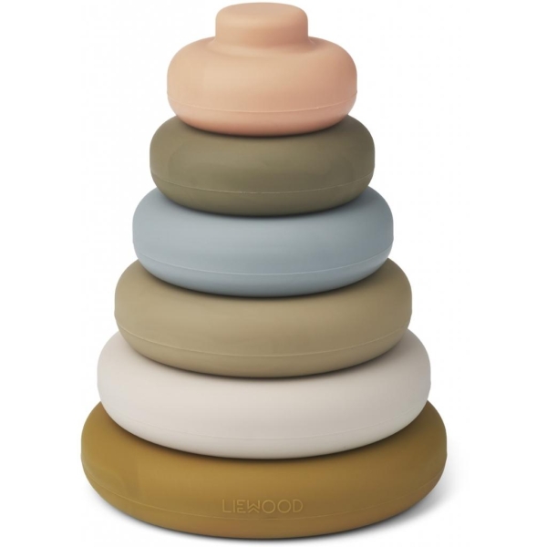 Liewood Dag stacking tower, Khaki multi mix