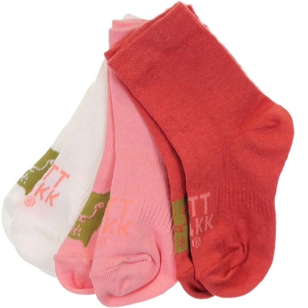 Kattnakken Ullsokker Rosa, 3pk