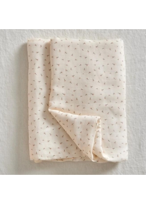 JACK O JUNO Muslin Blanket, Poppy in Bloom