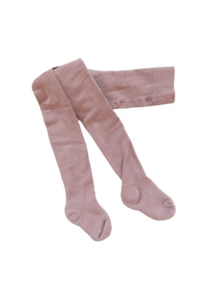 GoBabyGo Crawling tights anti-slip Wool, Rose Blush