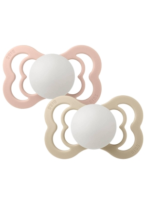 Bibs Supreme, Glow In The Dark, Blush/Vanilla, Silikon