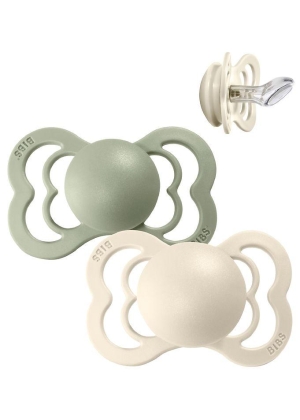 Bibs Couture - 2-pack - Silicone - Ivory/Sage