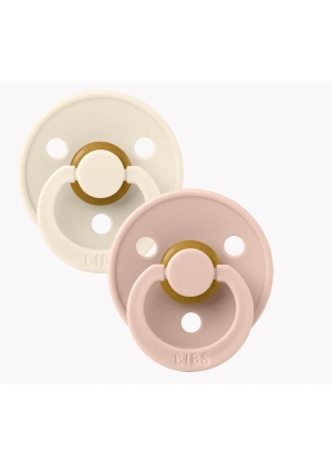 Bibs Colour 2 PACK Rund,  Woodchuck/Blush