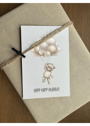 Kort | Hipp Hipp Hurra | 10x15cm