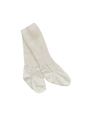 GoBabyGo Non-Slip socks in Merino Wool, Snowflake