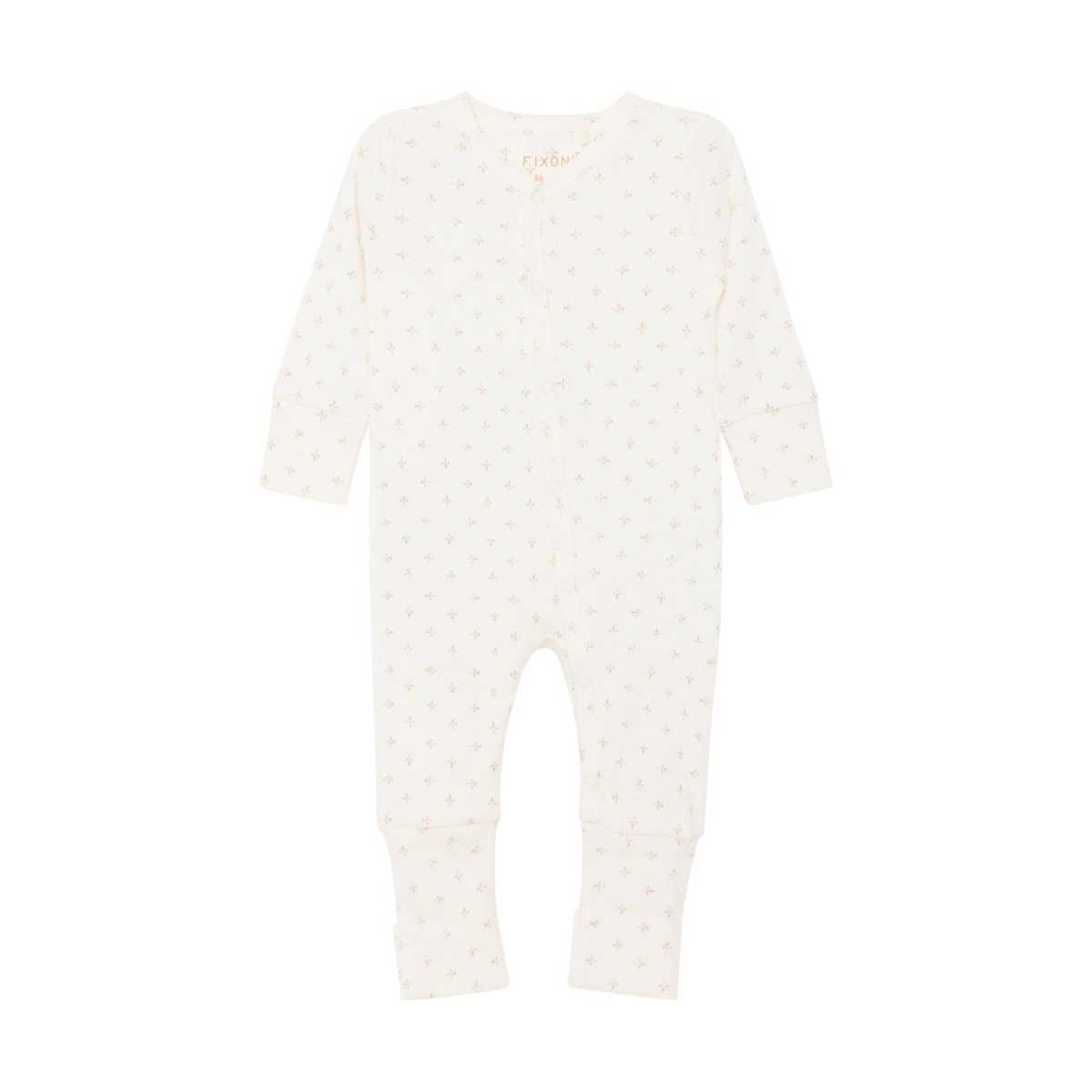 Fixoni Romper LS Rib, Gardenia