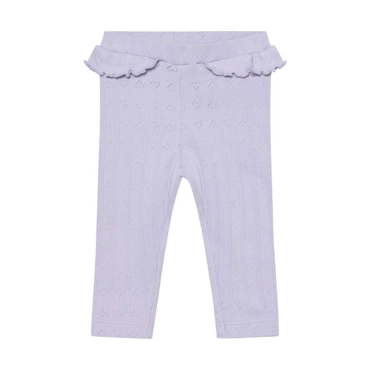 En Fant Leggings Pointelle, Purple Heather
