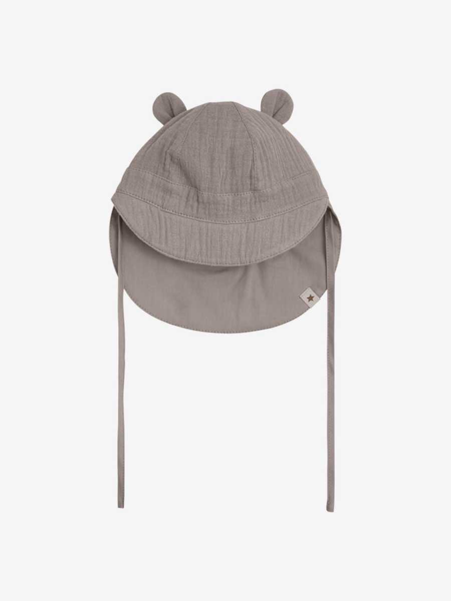 HUTTEliHUT - Summer Hat Ears Muslin, Moon Rock