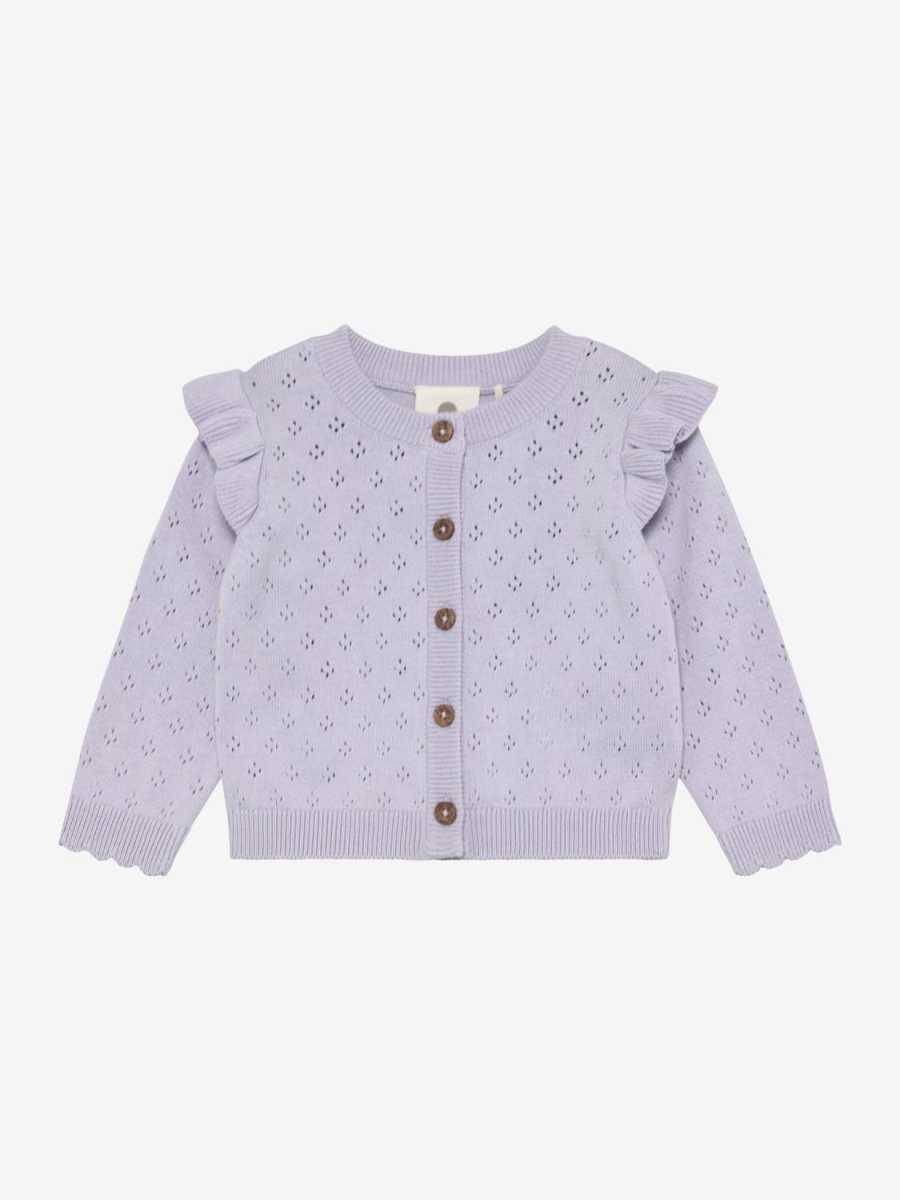 En Fant - Cardigan Knit, purple heather