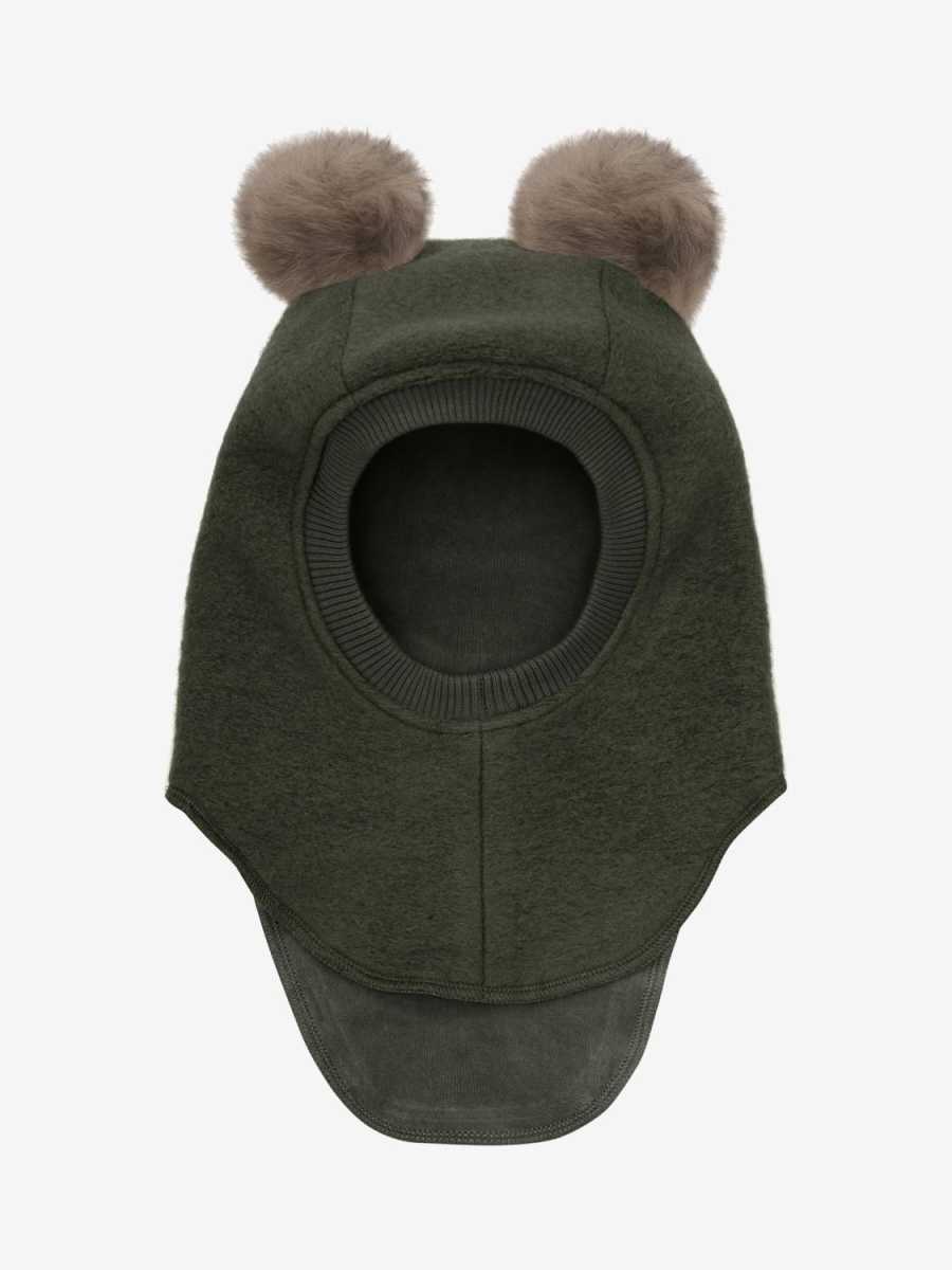 HUTTEliHUT  Balaclava Wool Alpaca Pompoms