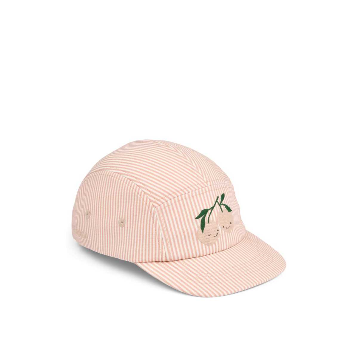Liewood Rory Seersucker Cap, Pale tuscany / Creme de la creme