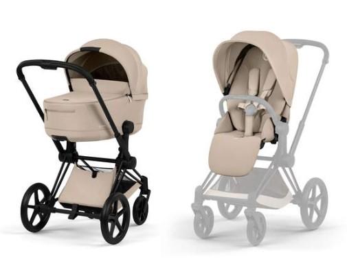 Cybex Priam Duo, Matt Black/Cozy beige
