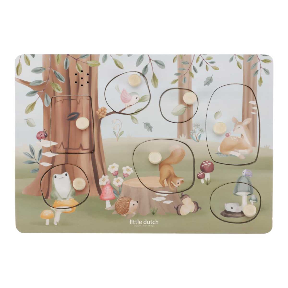 Little Dutch Puslespil m. lyd, Forest Friends