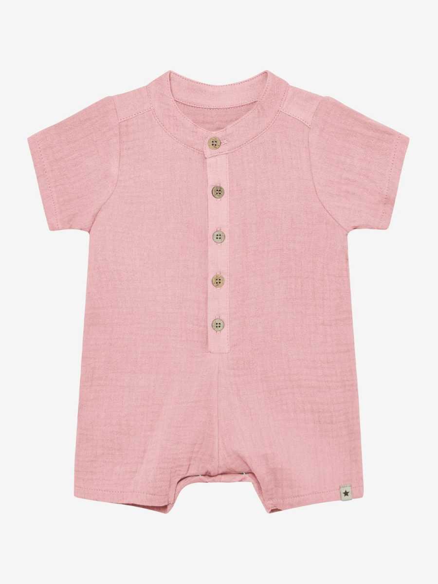 HUTTEliHUT - Playsuit SS Muslin, Pale Mauve