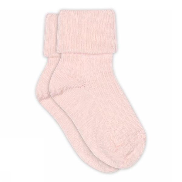 Mp Wool rib baby socks, Rosa