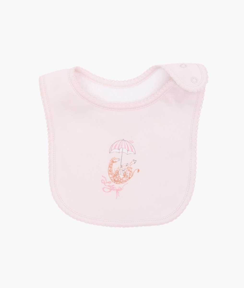 Livly Giraffe Bib, Pink