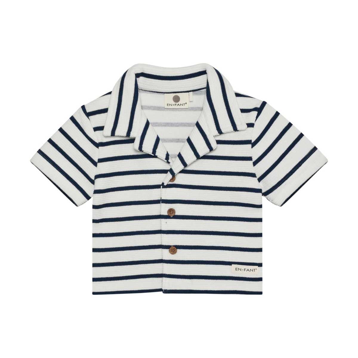 En Fant - Shirt Sweat Stripe, Medieval Blue