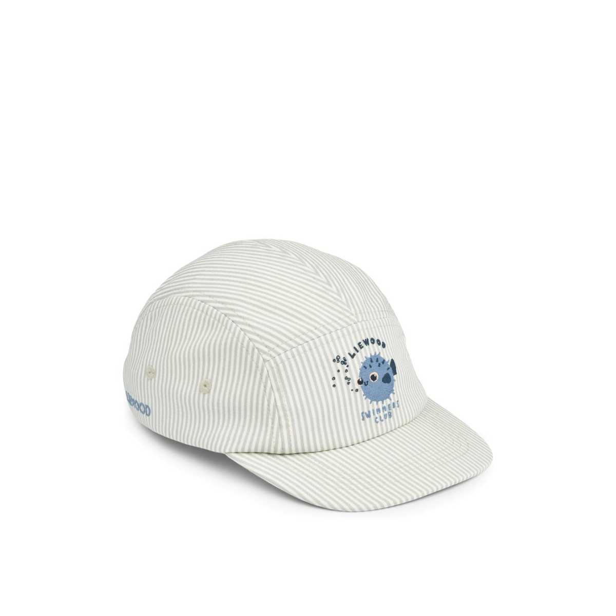 Liewood Rory Seersucker Cap, Peppermint / Sandy