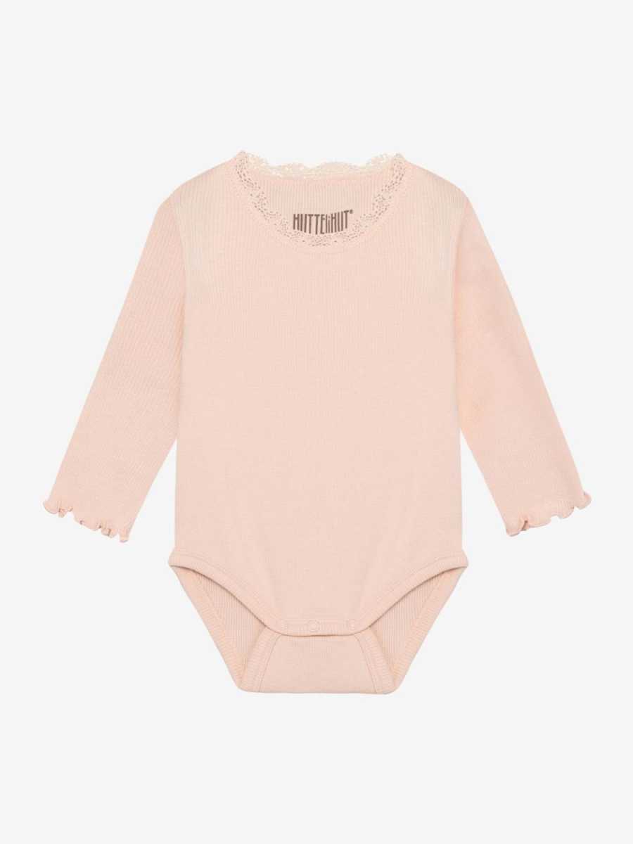 HUTTEliHUT - Body LS Rib, Peach Blush