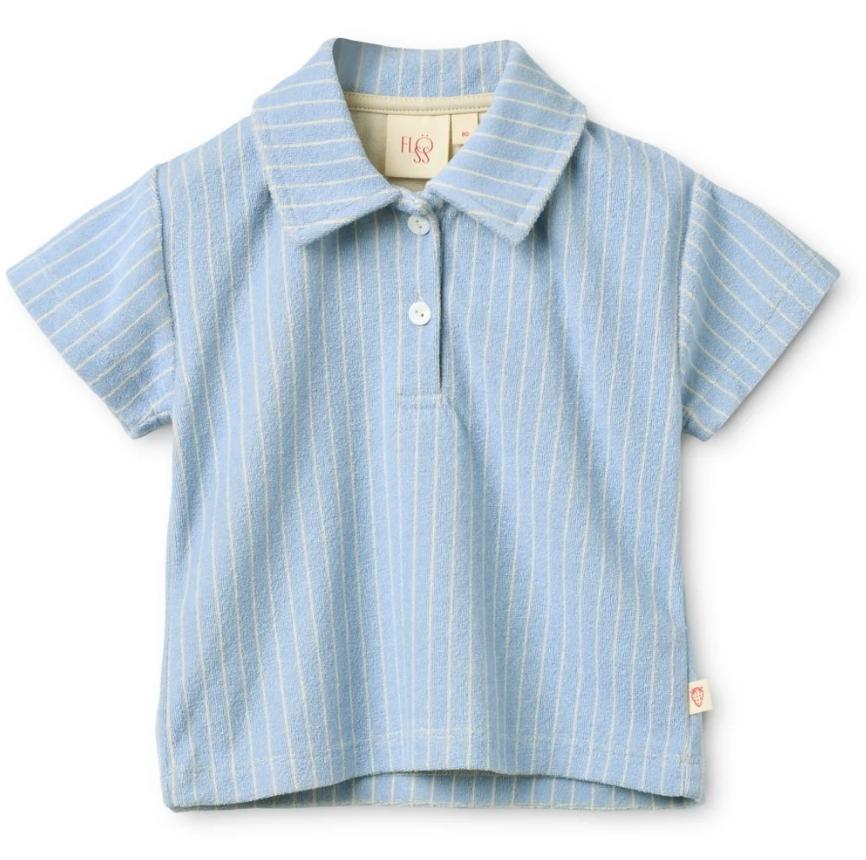Flöss Nohr Shirt, Bright Blue Stripe