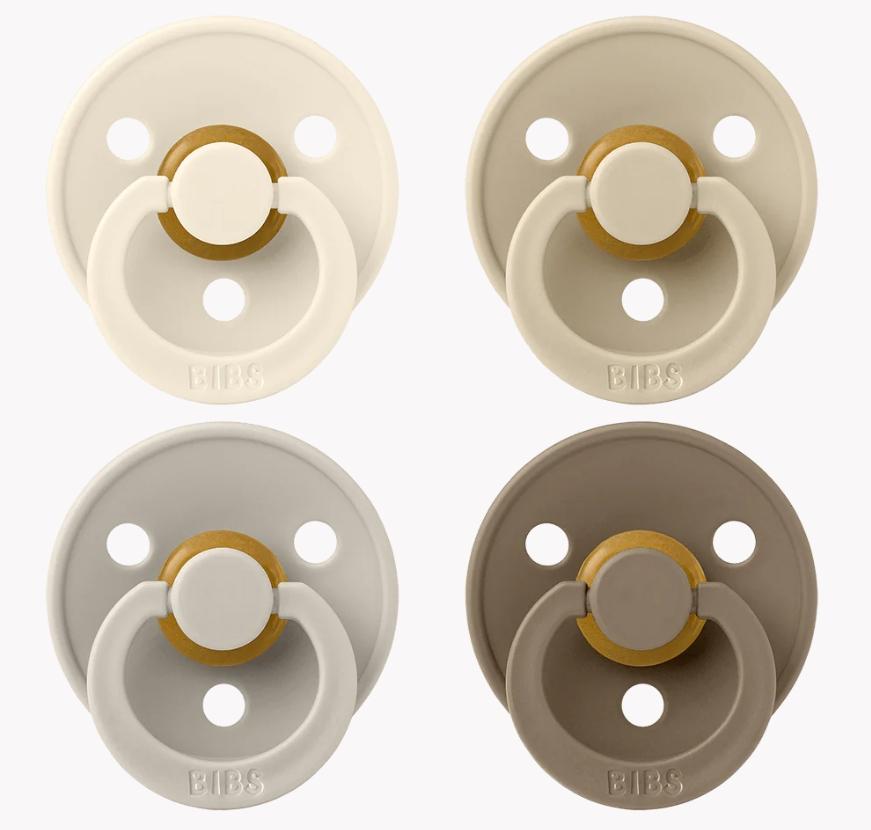Bibs Colour 4 PACK,  Ivory/Sand/Vanilla/Dark Oak
