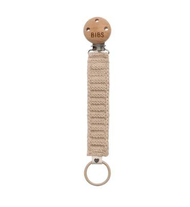 BIBS Pacifier Clip Knitted - Vanilla