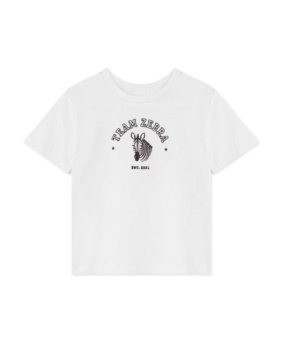 Fliink Sommer Zebra T-shirt, Cloud Dancer