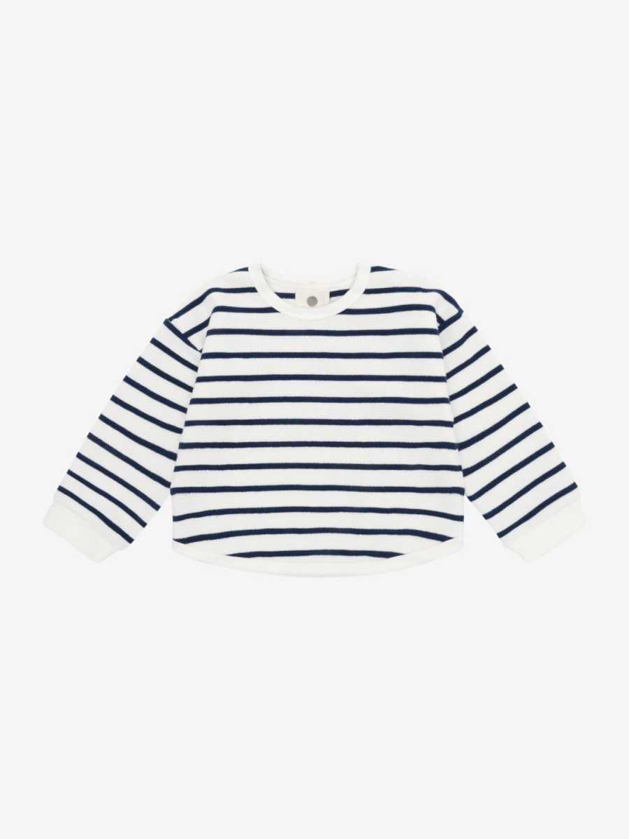 En Fant - Sweatshirt Stripe, Medieval Blue