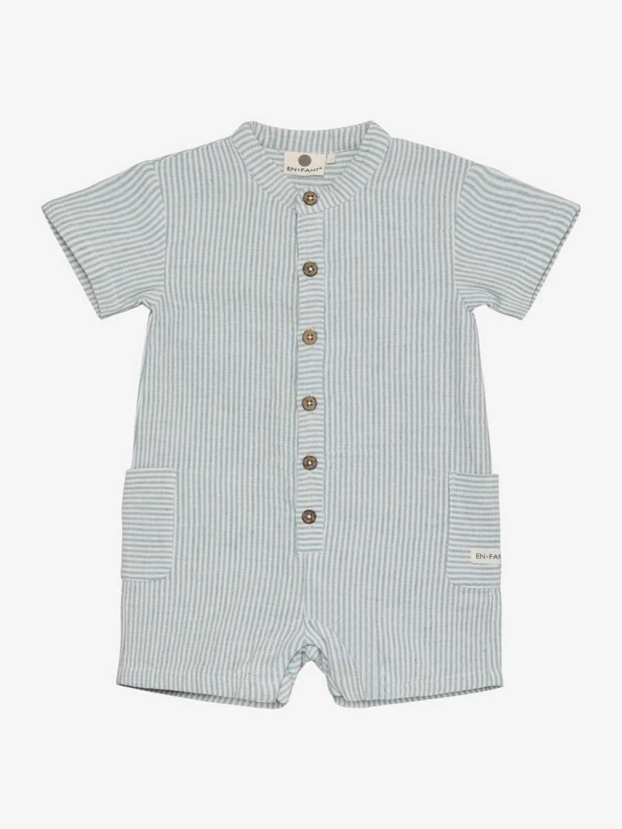 En Fant - Playsuit Muslin Stripe