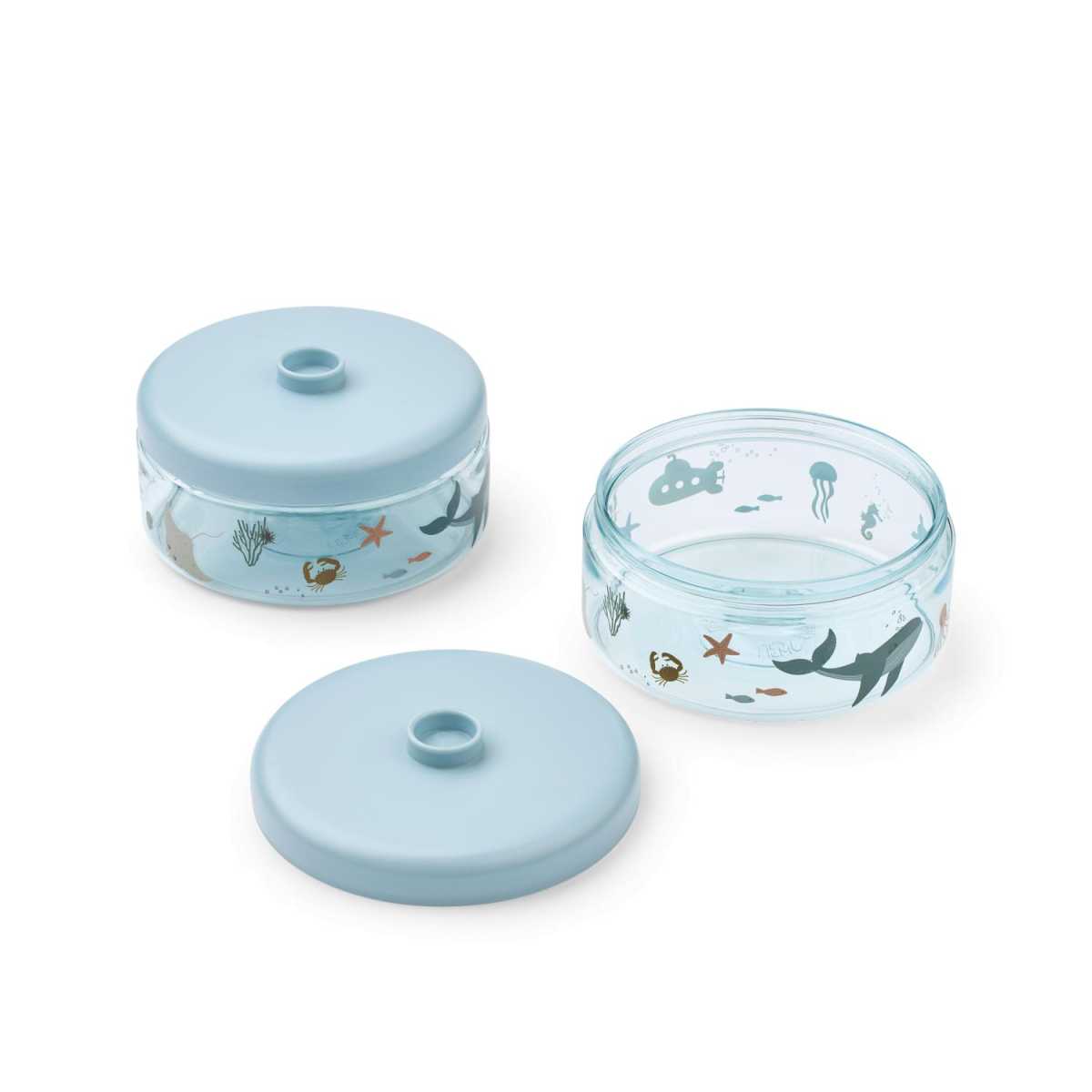 Liewood Dominique Food Tritan Boxes 500 ml 2-Pack SeaCreature