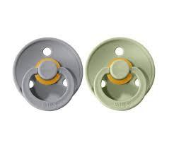 Bibs Colour 2 Pack Sage/Cloud, Natural Rubber