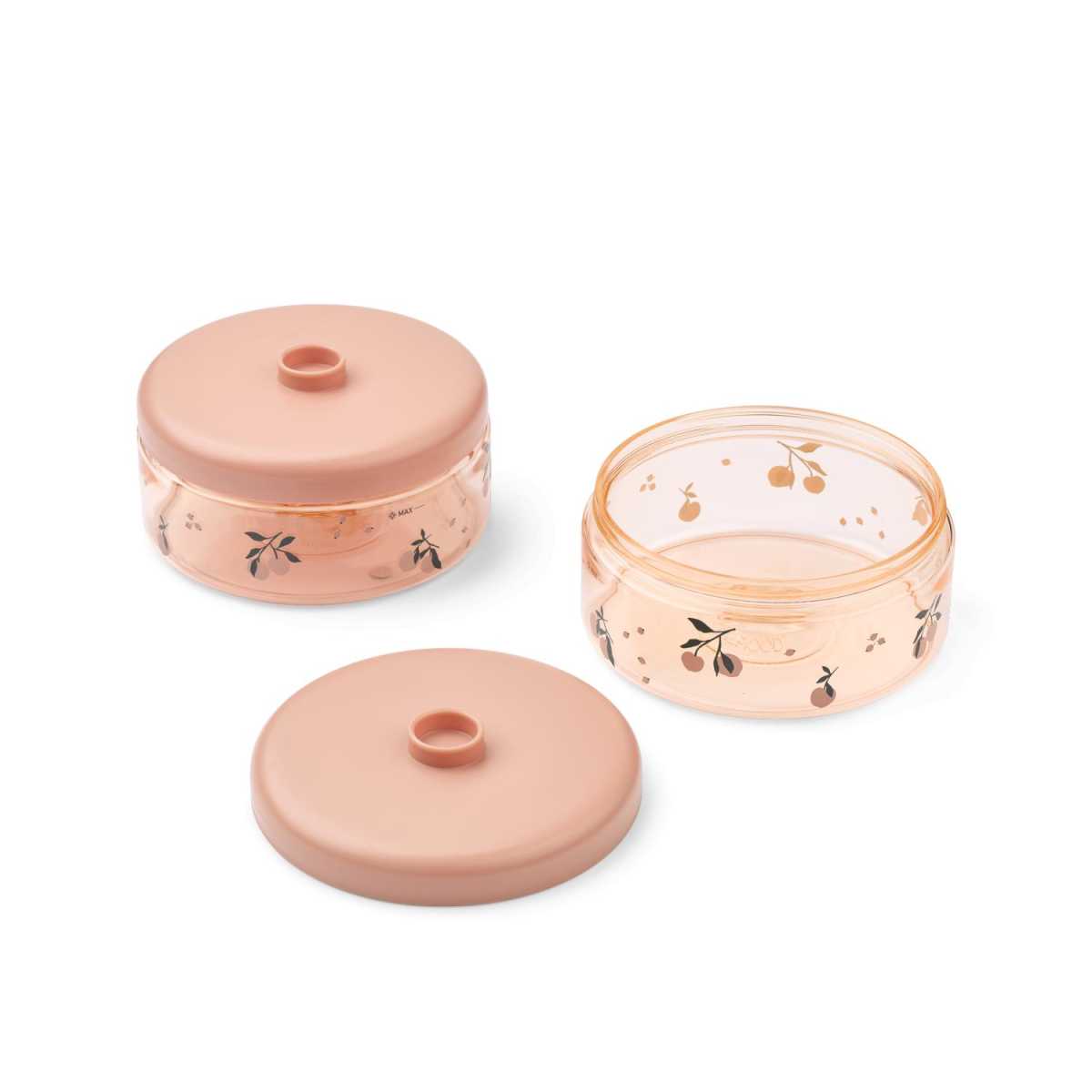 Liewood Dominique Food Tritan Boxes 2-Pack, Peach/ Sea Shell