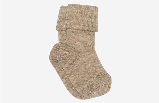Mp Wool Sock Ribb, Beige