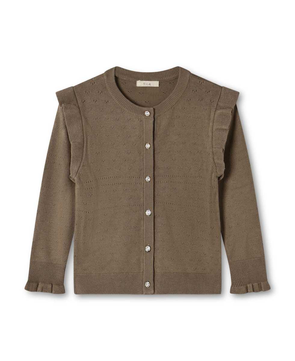 Fliink Fame Cardigan, Pine Bark