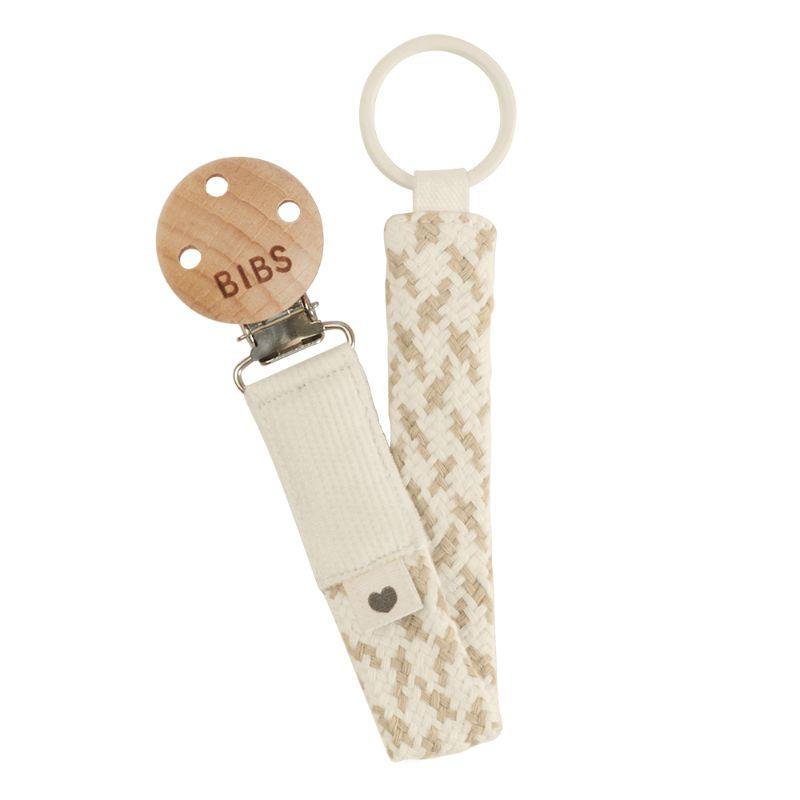 BIBS pacifier clip – ivory/vanilla