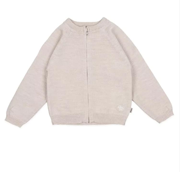 Lillelam Jakke Zip Classic, Lys Beige