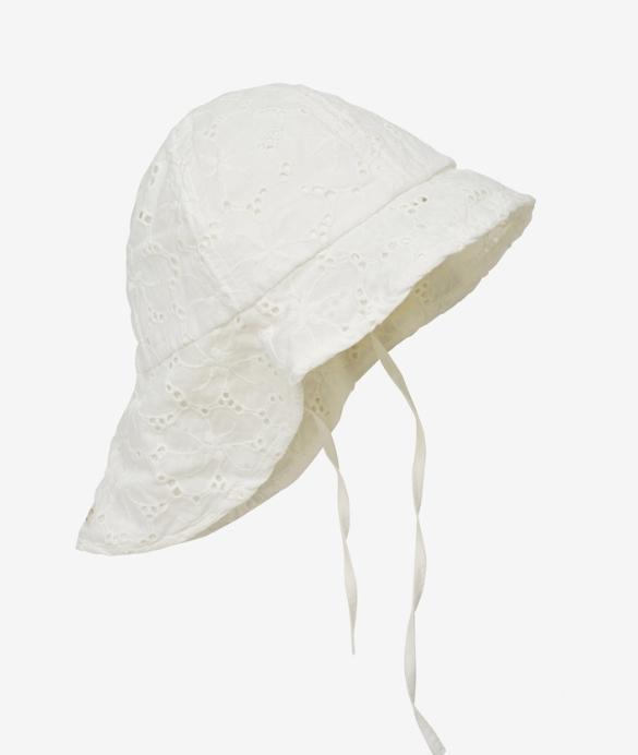 En Fant Summer hat w. string, Hvit
