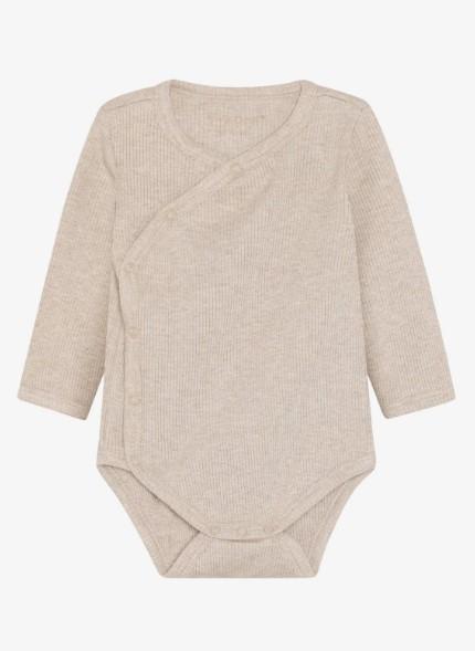 Fixoni Wrap Body LS Melange Rib, Pure Cashmere Melange