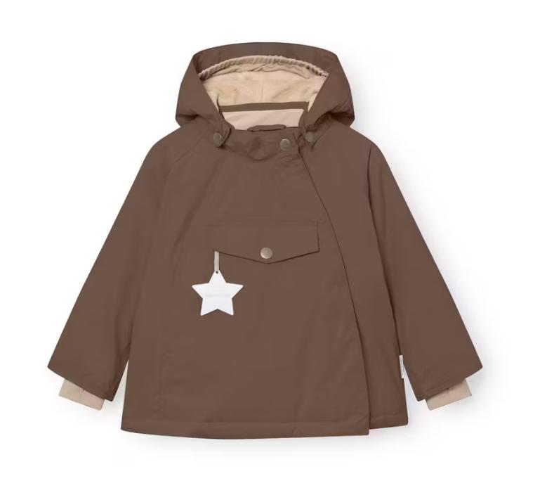 Mini A Ture MATWANG fleece lined vinterjakke, Chestnut brown