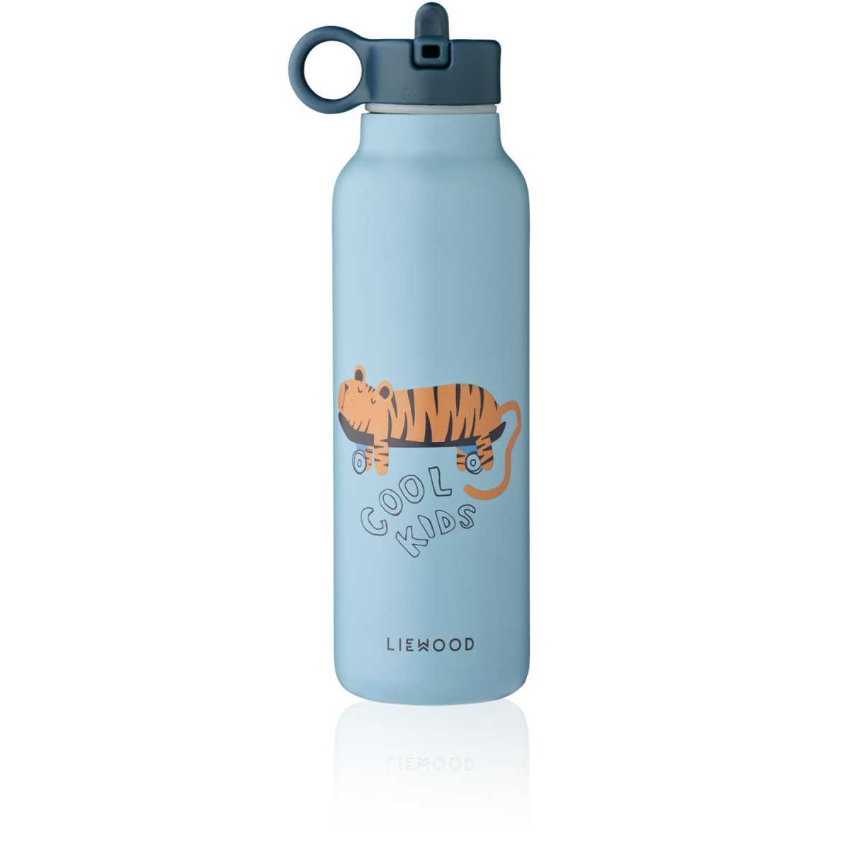 Liewood Falk Water bottle - Tiger/Beach blue