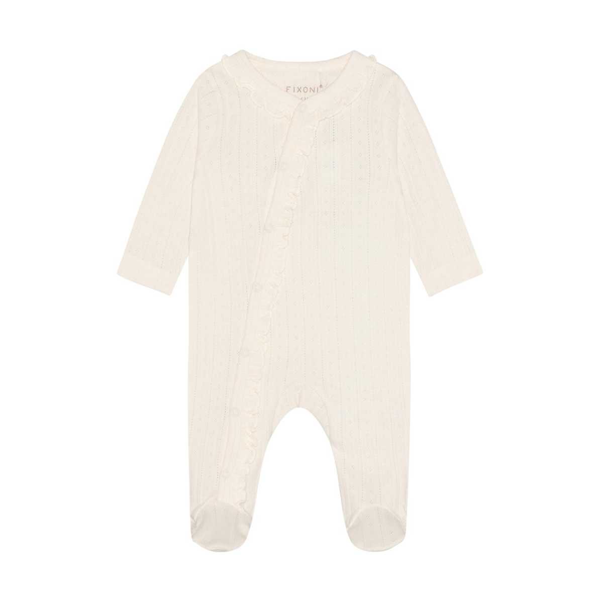 Fixoni Romper LS Pointelle, Eggnog
