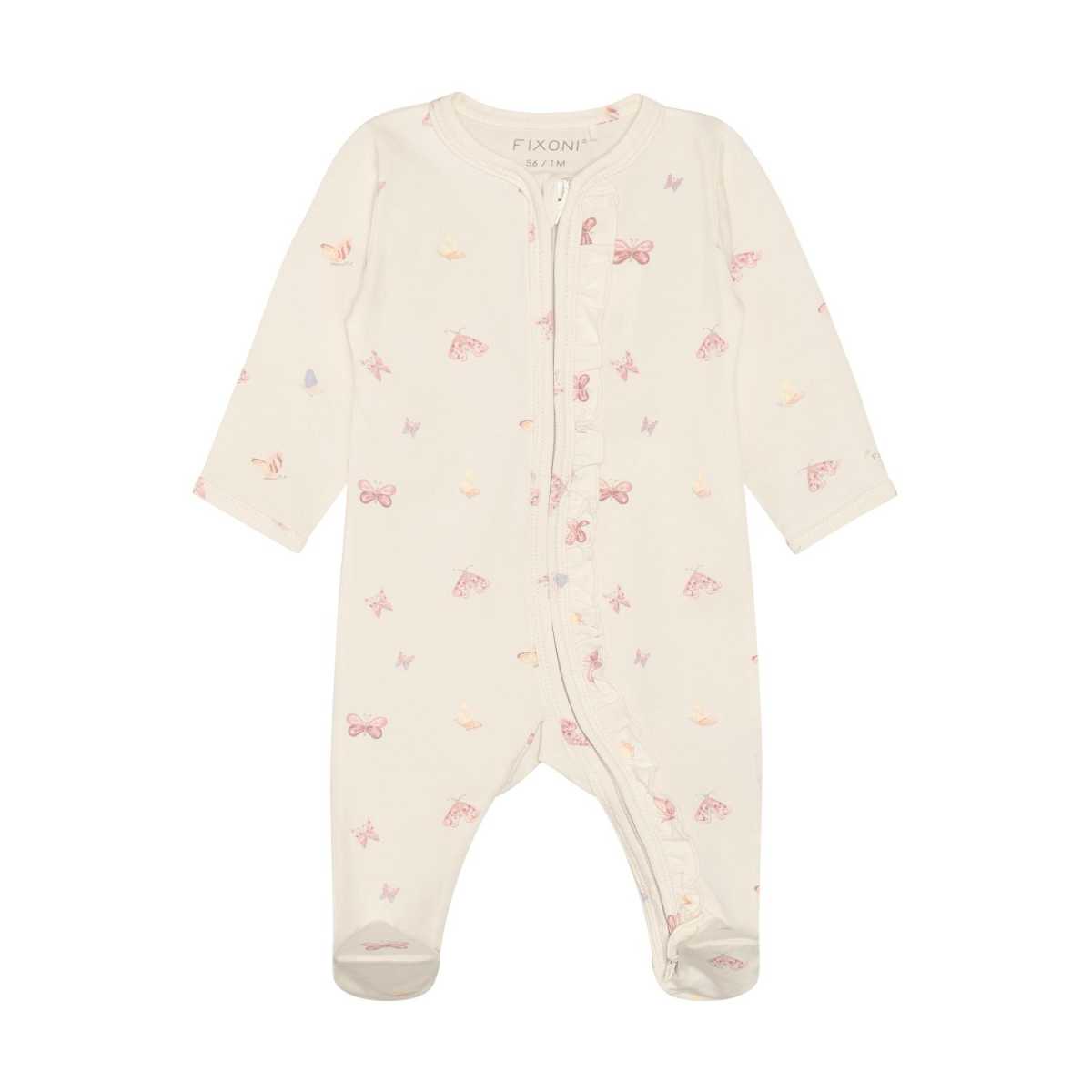 Fixoni Nightsuit w. Feet, Bleached Mauve