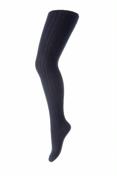 mp Denmark WOOL Ribb Strømpebukse - Navy
