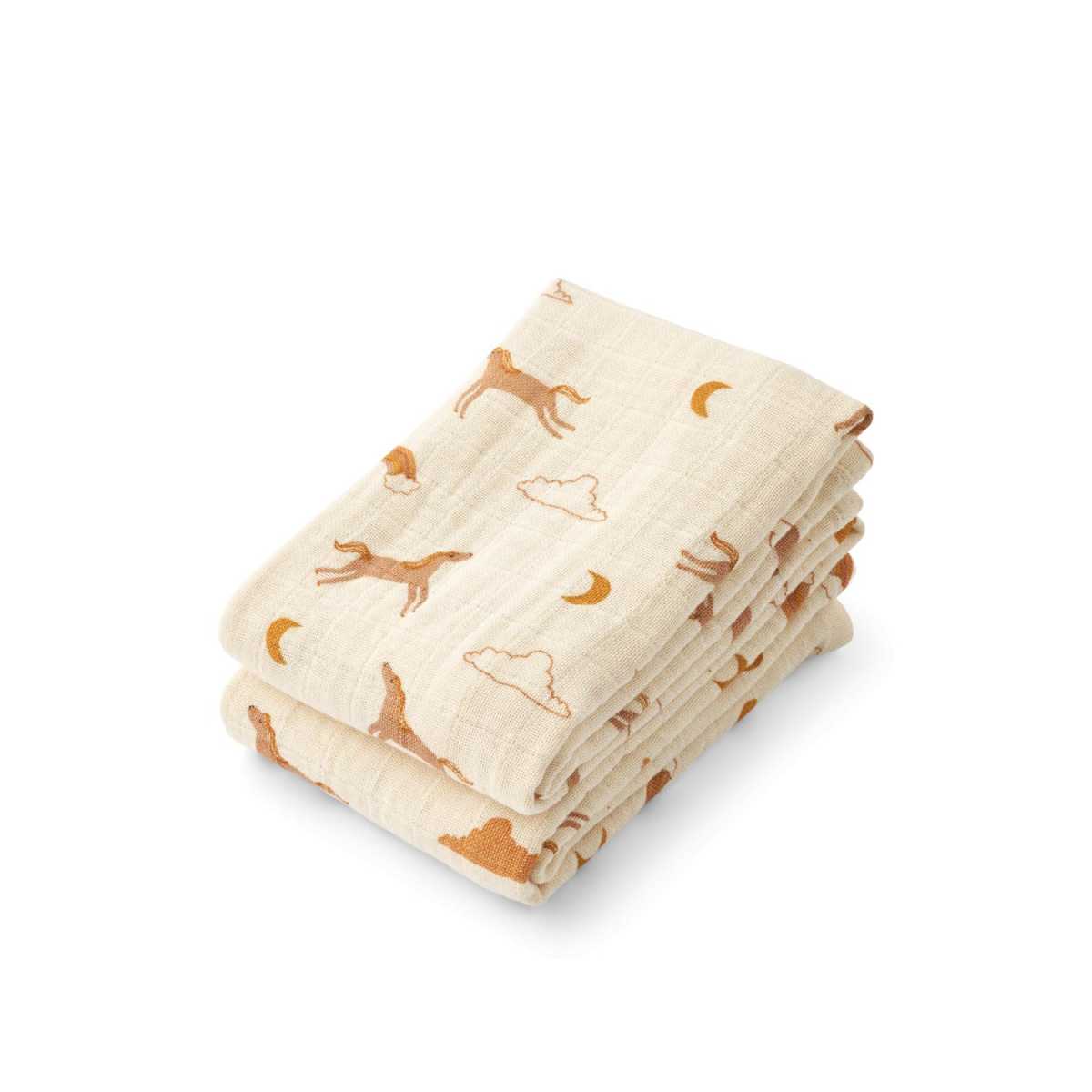 Liewood   Lewis Muslin Cloth 2-Pack