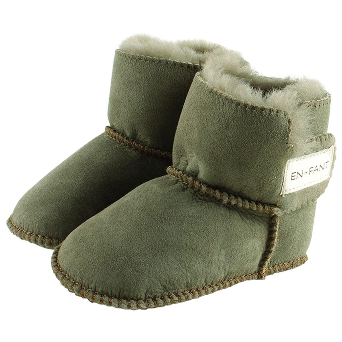 EN FANT - SKINN BOOTIES, OLIVE