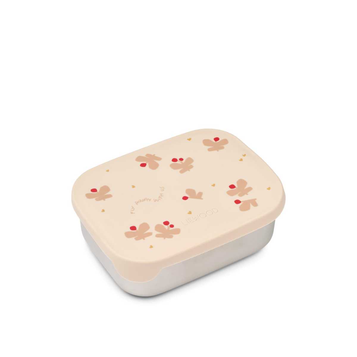 Liewood Arthur Printed Lunchbox - Butterfly/Apple blossom